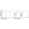 Party Tent with 8 Mesh Sidewalls Green 29.5'x13.1' HDPE