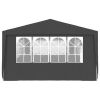 Professional Party Tent with Side Walls 13.1'x29.5' Anthracite 0.3 oz/ft¬≤