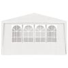 Professional Party Tent with Side Walls 13.1'x19.7' White 0.3 oz/ft¬≤