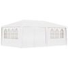 Professional Party Tent with Side Walls 13.1'x19.7' White 0.3 oz/ft¬≤