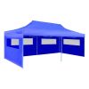 Blue Foldable Pop-up Party Tent 9.8'x19.7'