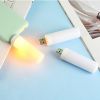 USB Atmosphere Light LED Flame Flashing Candle Lights Book Lamp for Power Bank Camping Lighting Cigarette Lighter Effect Light