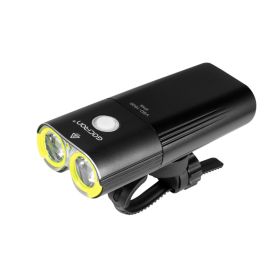 Waterproof Bicycle Bike Headlight 1600 Lumens Power Bank (Option: 1600-Black)