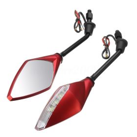 Rearview mirror for motorcycle (Color: Red)