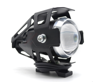 Waterproof LED Motorcycle Headlights Auxiliary Lamp Spotlight High Power U5 12V (Option: 1pcs)