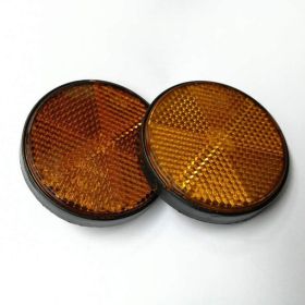 Accessories Electric Vehicle Reflective Sheet Mudboard Decoration Sheet (Option: Yellow-2PCS)