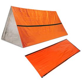 Outdoor Life Bivy Emergency Sleeping Bag Thermal Keep Warm Waterproof Mylar First Aid Emergency Blanke Camping Survival Gear (Color: B, Ships From: Czech Republic)