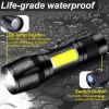 Mini Led Flashlight With Storage Box Portable Rechargeable Zoom Flashlight Waterproof Torch Lamp Lantern Camping Lights Outdoor