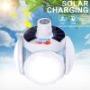 Solar Outdoor Light Folding LED Soccer Light Bulb Portable Emergency Lamp USB Rechargeable Search Lights Waterproof Camping Lamp