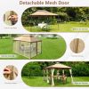 10 Feet x 13 Feet Tent Canopy Shelter with Removable Netting Sidewall