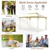 10 Feet x 13 Feet Tent Canopy Shelter with Removable Netting Sidewall